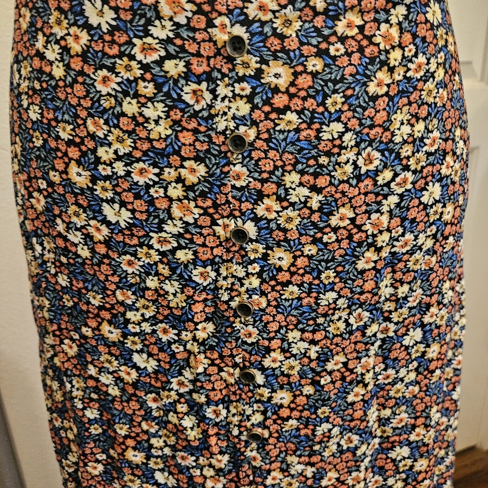 NWT Mason And Belle Elegant Floral Maxi Skirt MEDIUM - Picture 2 of 4